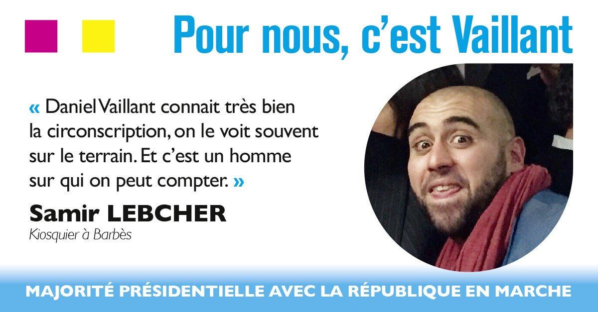 Samir avec Daniel Vaillant