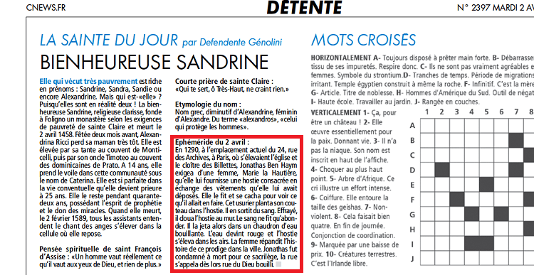 Rubrique « détente » !