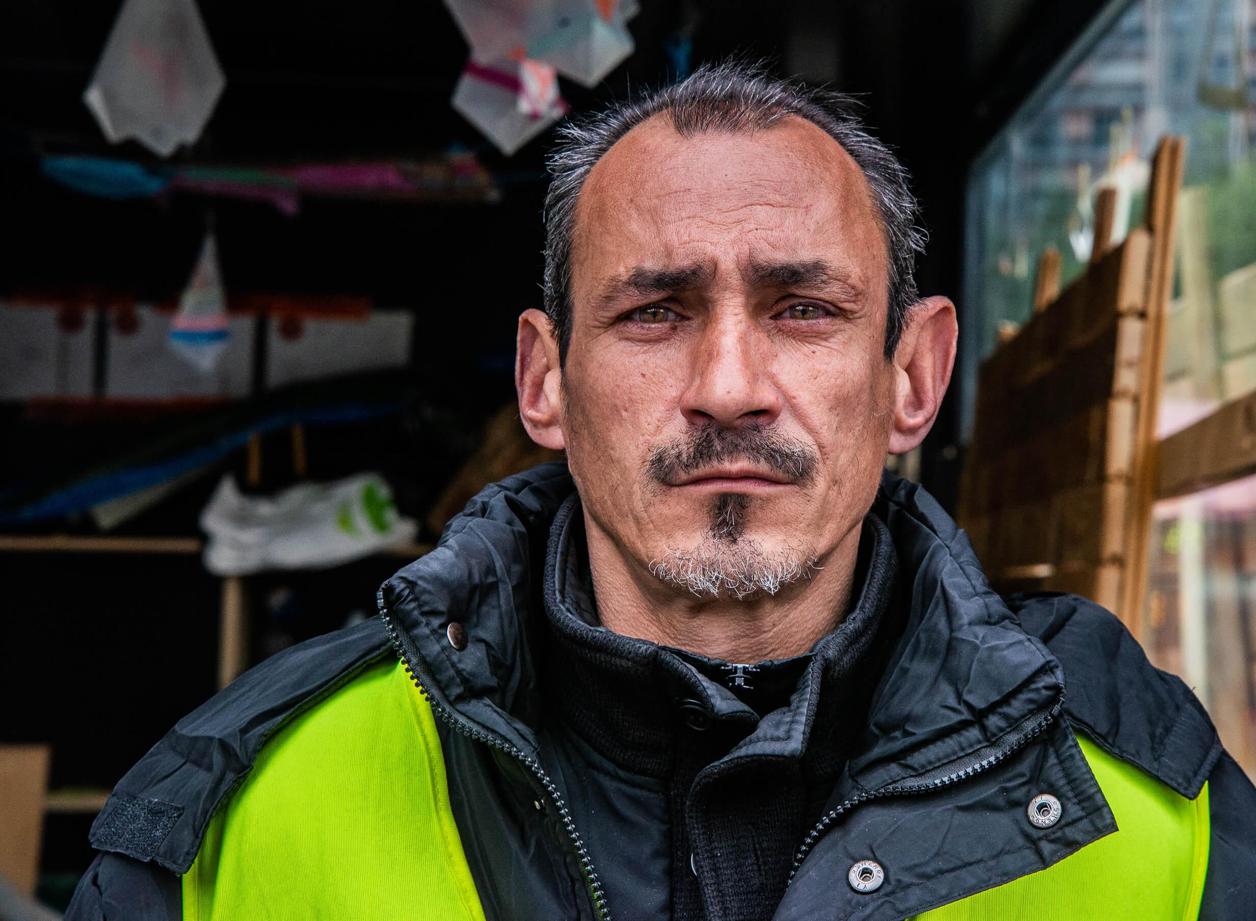 Michel, SDF depuis trois ans.