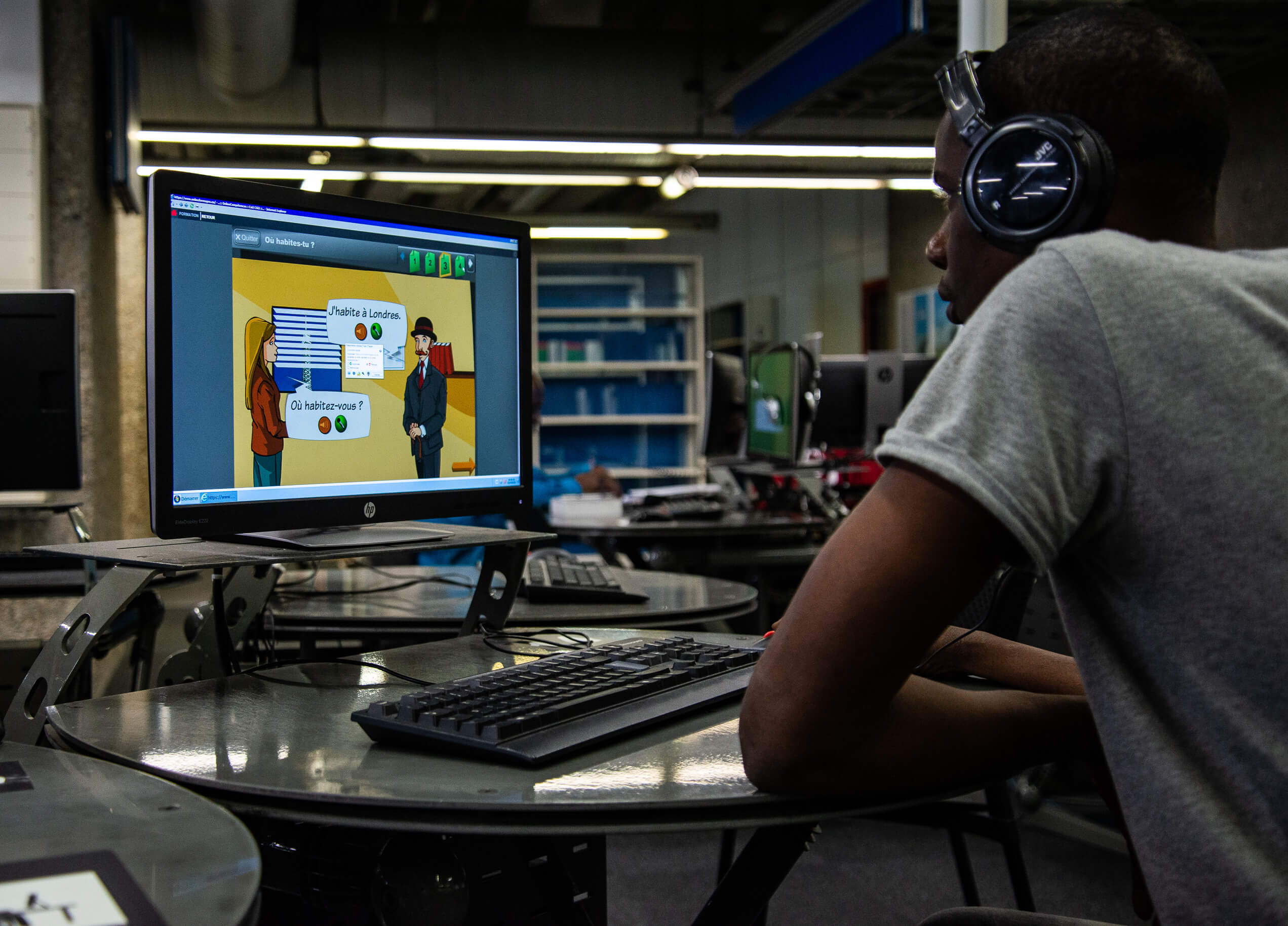 Bouba, Mauritanien, se forme au numérique