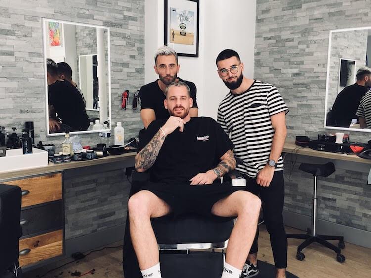 Michael Caiolas, Raphael Pépin et Robz aux ciseaux.