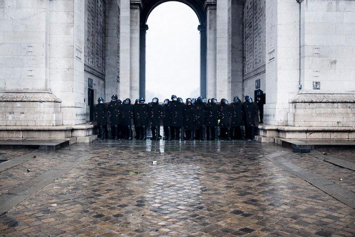 Une manifestation de Gilets jaunes, le 1er décembre 2018.