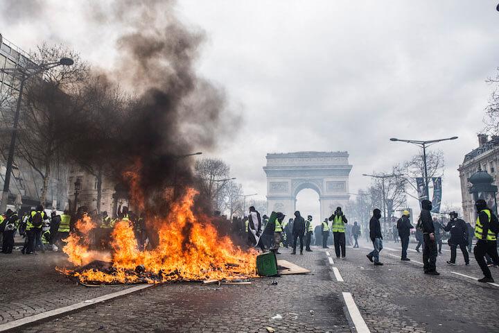 Une manifestation de Gilets jaunes, le 16 mars 2019.
