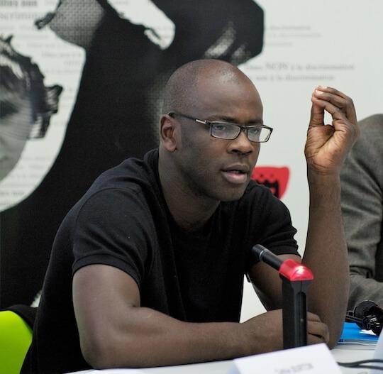 Lilian Thuram au Conseil de l'Europe.