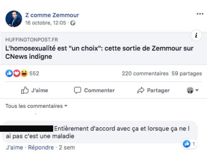 Une petite dose d'homophobie.