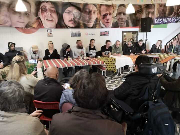 Le collectif des Mutilés pour l’exemple a fait sa conférence de presse.