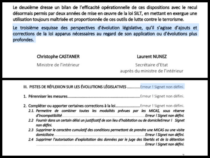 La version non-caviardée du document