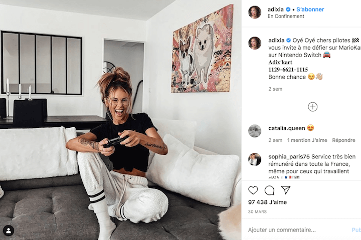 Le sourire malgré le confinement pour la Ch'ti.