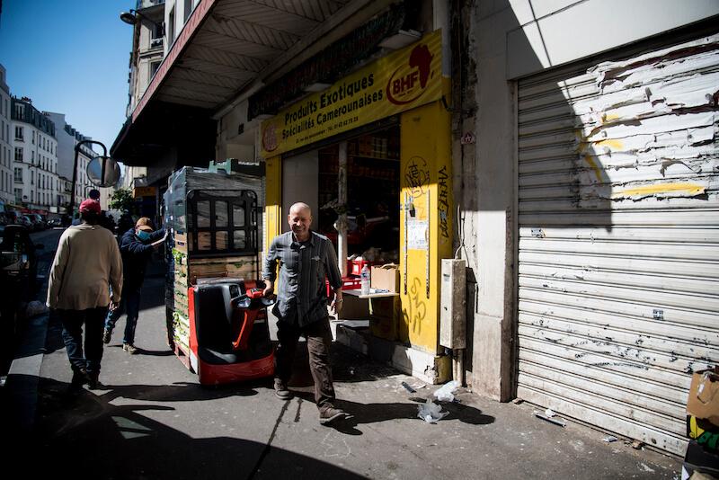 Livraison de légumes.