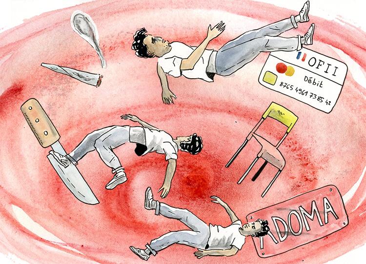 « Ça faisait plusieurs mois que Zar Muhammad gardait un couteau, depuis qu’il s’était fait agresser et voler son portefeuille dans la rue, tard dans la nuit ».