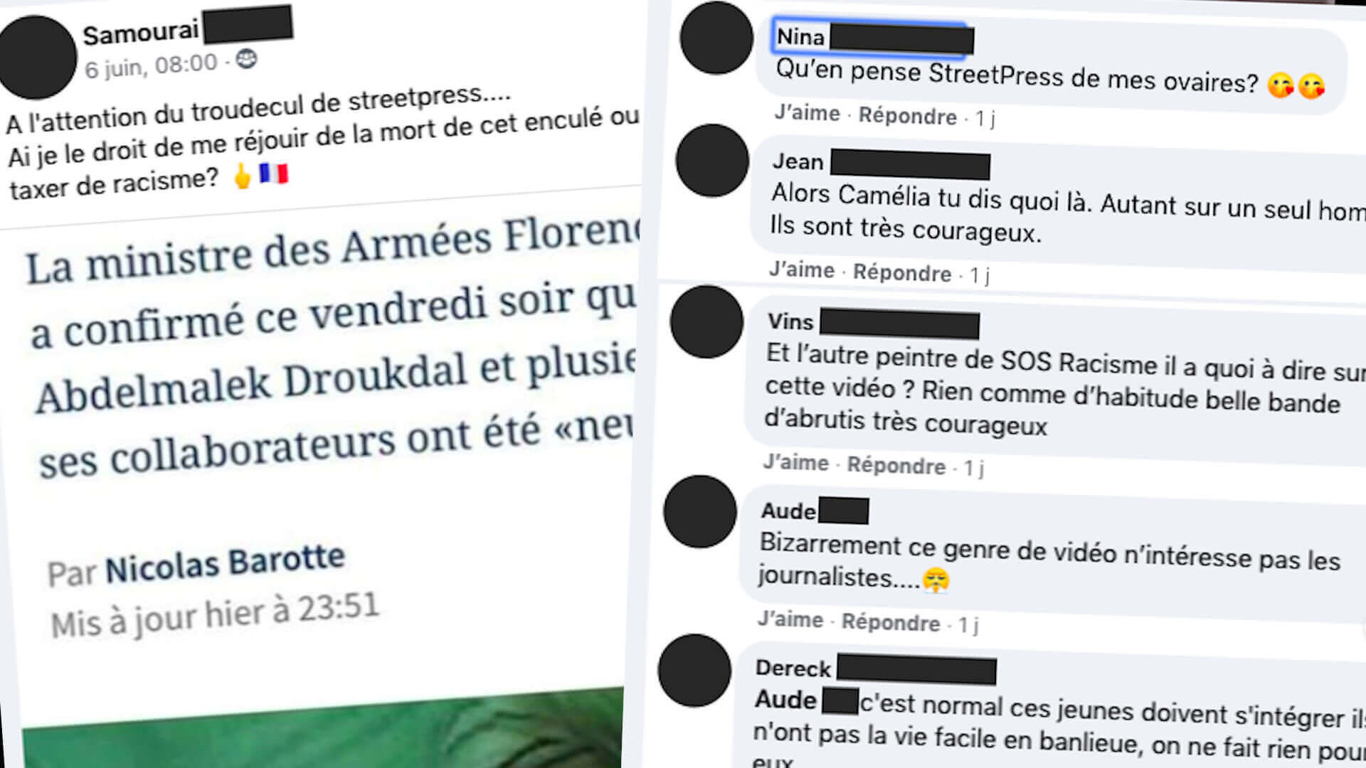 Nouveaux messages racistes et insultes contre StreetPress, la vie continue sur le groupe Facebook de policiers