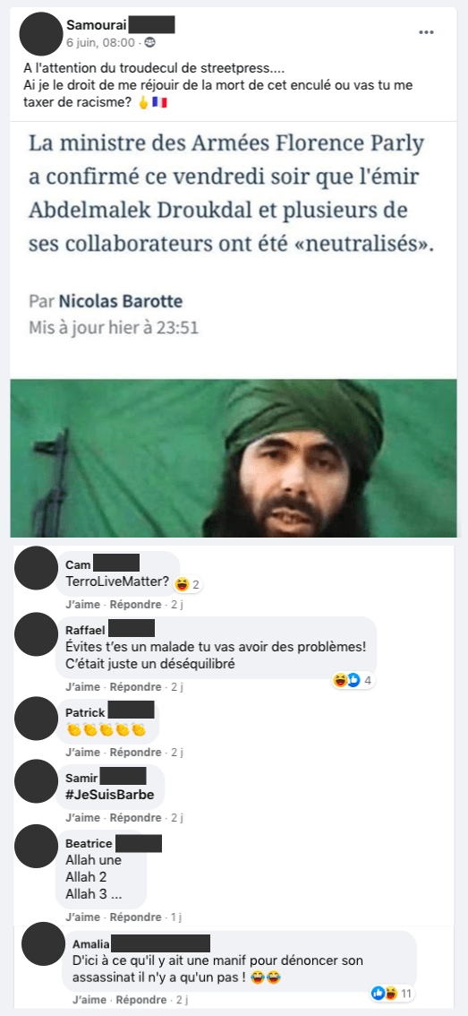 « TerroLiveMatter ? », se moque un policier du groupe