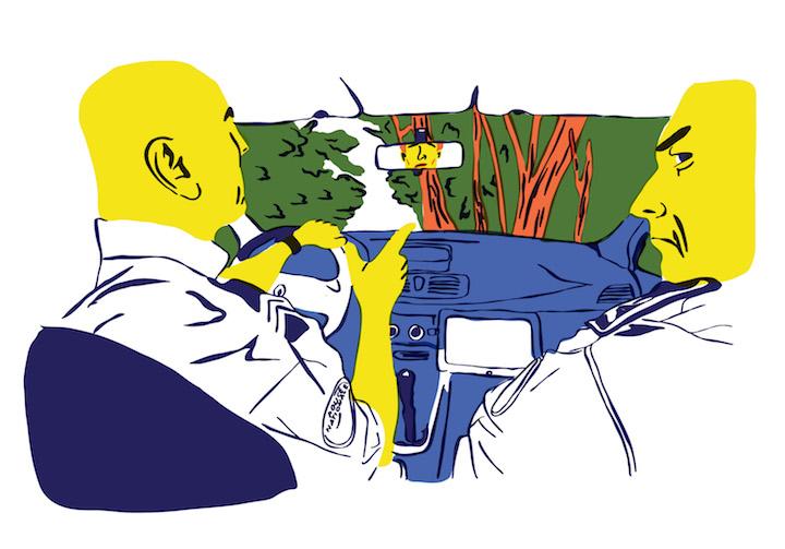 Une autre spécialité de la police locale est de prendre des habitants en voiture et les lâcher loin de leur domicile.