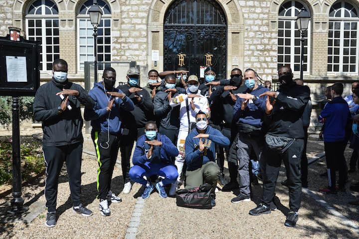 La « Team Toho » devant la mairie le 13 juin 2020.