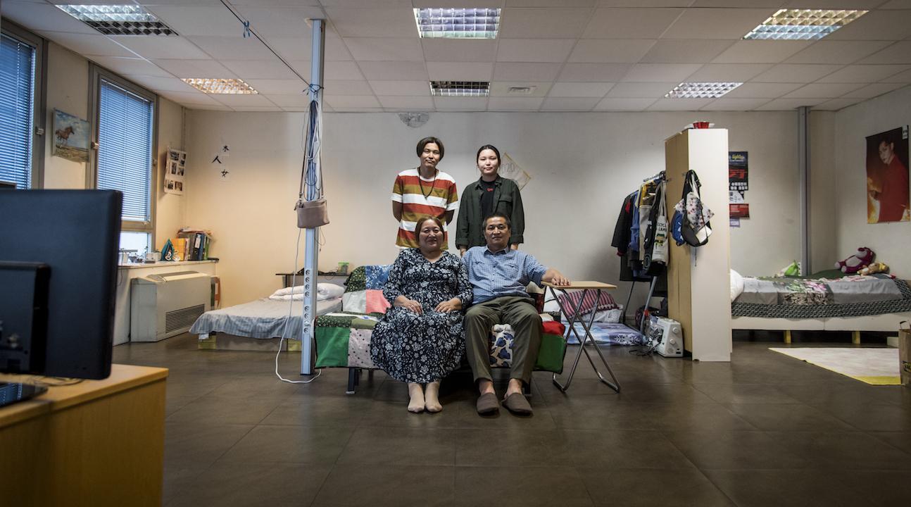 L’ancien commissariat occupé, transformé en havre de paix pour des familles sans-abri
