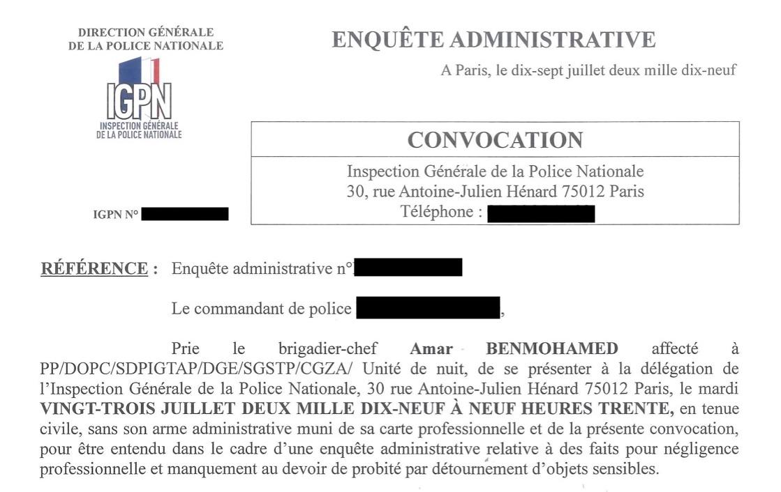 Durant l'été 2019, l'IGPN a auditionné plusieurs dizaines de policiers au dépôt. Pourtant, un an après les faits, aucune sanction n'a été prononcée.