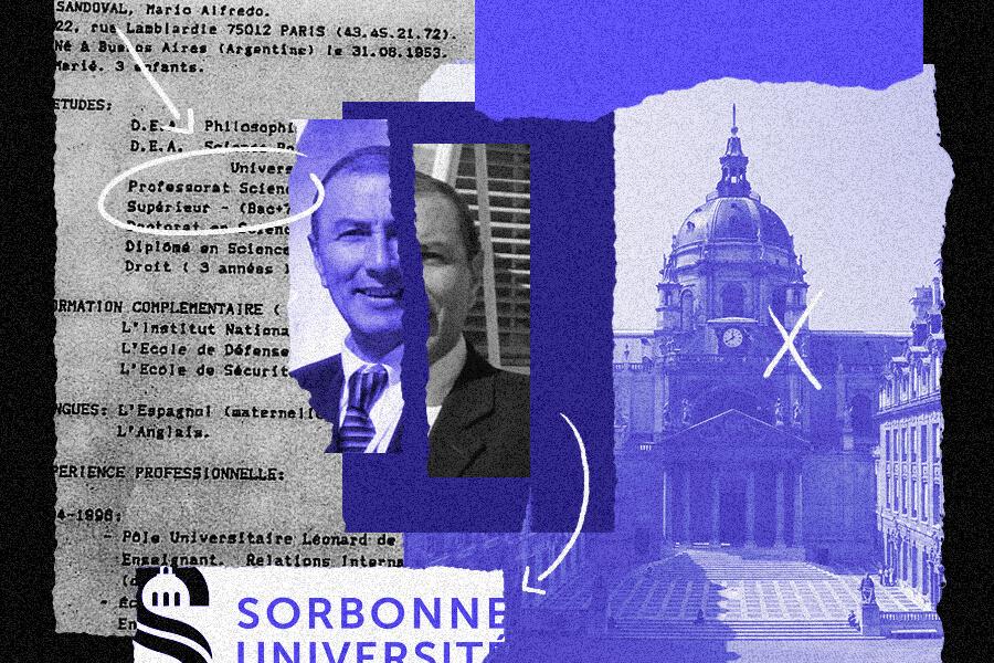 L'IHEAL – qui dépend de la Sorbonne et était dirigé à l'époque par Jean-Michel Blanquer – a accueilli Mario Sandoval comme chargé de cours. Mais l'imposteur n'hésite pas à gonfler son CV.