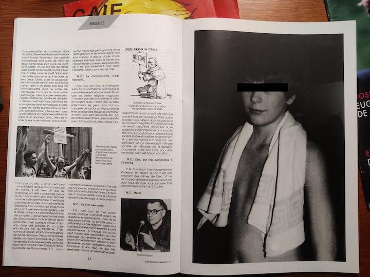 Au milieu de ses pages, Gaie France publie souvent des photos d'enfants sans raisons apparentes. La plupart du temps, les garçons y sont complètement dénudés et dans des poses parfois pédopornographiques.