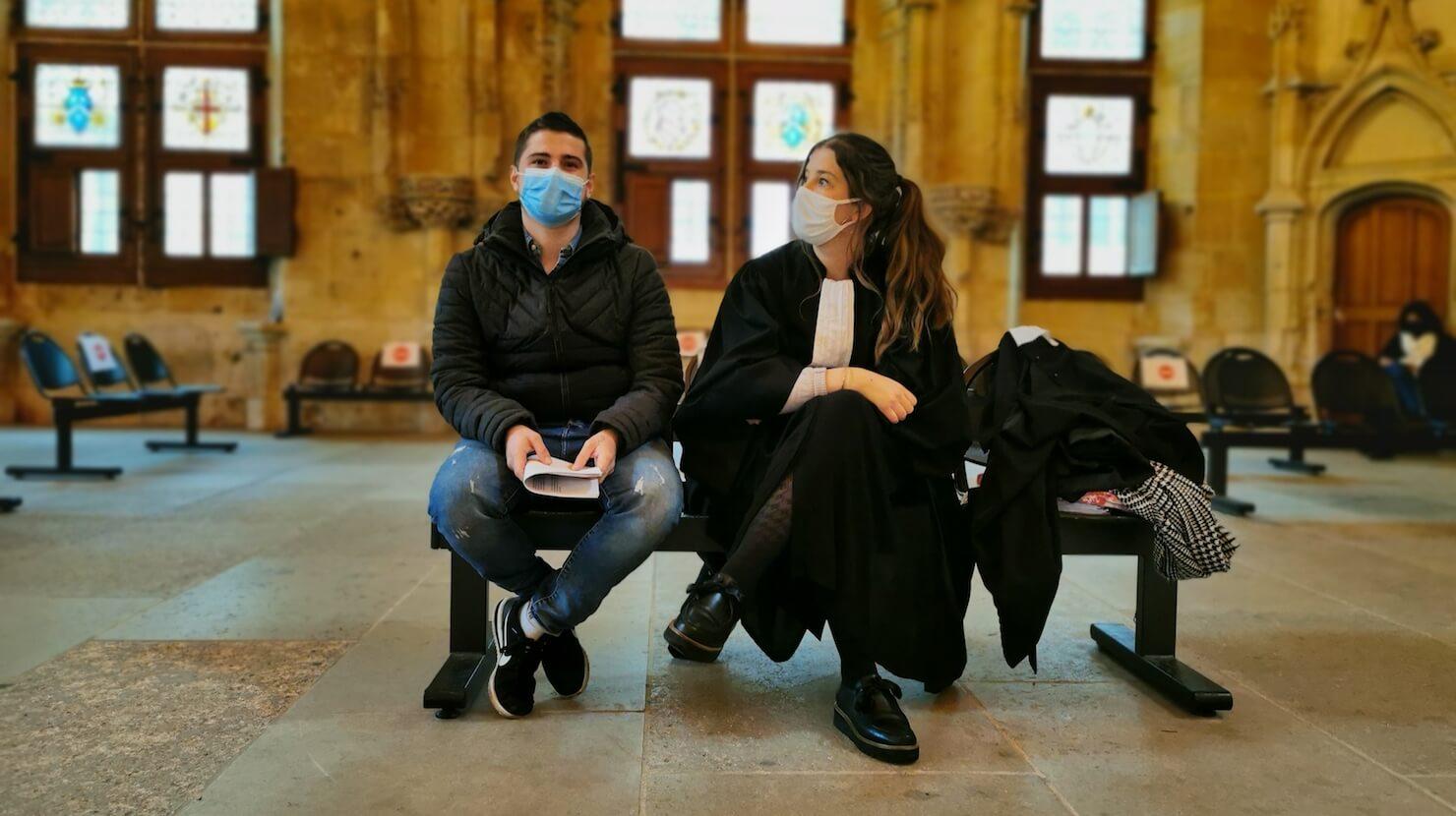 Valentin et son avocate, Chloé Chalot