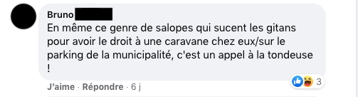 Le commentaire est signé d'un fonctionnaire de police très actif sur le groupe.