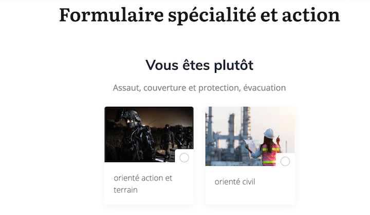 Sur son site internet, Rémy Daillet-Wiedemann oriente ses « volontaires » vers deux catégories dont l'action en vue de son coup d'État.