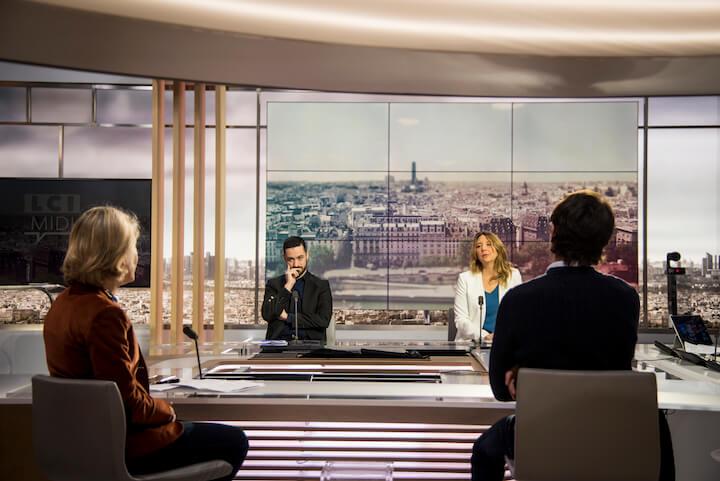 David Guiraud sur le plateau de LCI