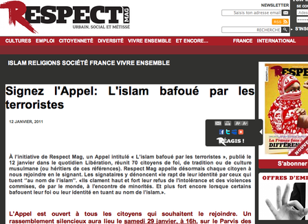 Respect Mag: L'islam bafoué par les terroristes