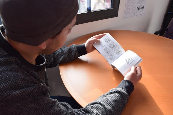 Durant son année d'incarcération à Fresnes, Hassan Benali a écrit plus de 300 strips