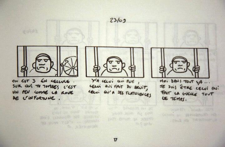 Dans Brèves de prison, l'ancien détenu détourne avec humour son incarcération