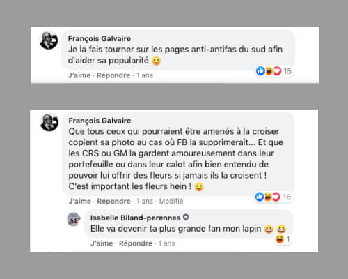 Le nom de Marie Acab ne circule pas seulement dans les rangs de la police mais aussi chez l'extrême droite.