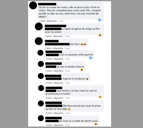 Amélie projette de porter plainte contre X pour harcèlement, suite aux centaines de messages haineux qui la concerne