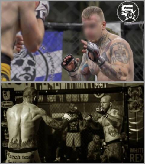 Le ProPatria Fest (en haut) qui se tient en Grèce réunit les combattants d’extrême droite depuis 2014. Le Français Tomasz Szkatulski y avait pris part en 2016.