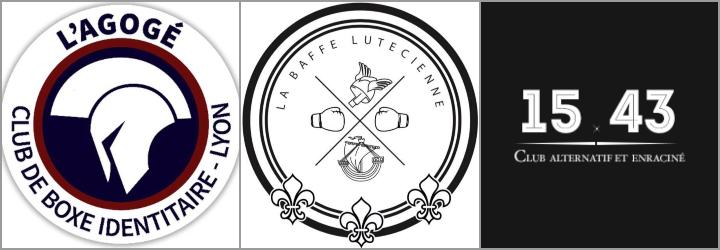 De gauche à droite : l'Agogé, la Baffe lutécienne et le 15.43.