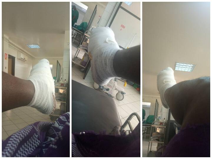 Samba a été gravement blessé au pied par une grenade dont les caractéristiques correspondent à une GM2L de l'entreprise Alsetex.