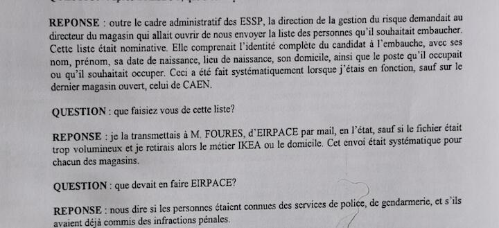 Ikea a fait vérifier par des barbouzes les antécédents judiciaires de leurs salariés.