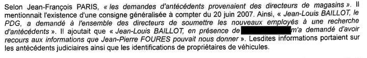 Ikea demandait les antécédents judiciaires et « les identifications des propriétaires de véhicules ».