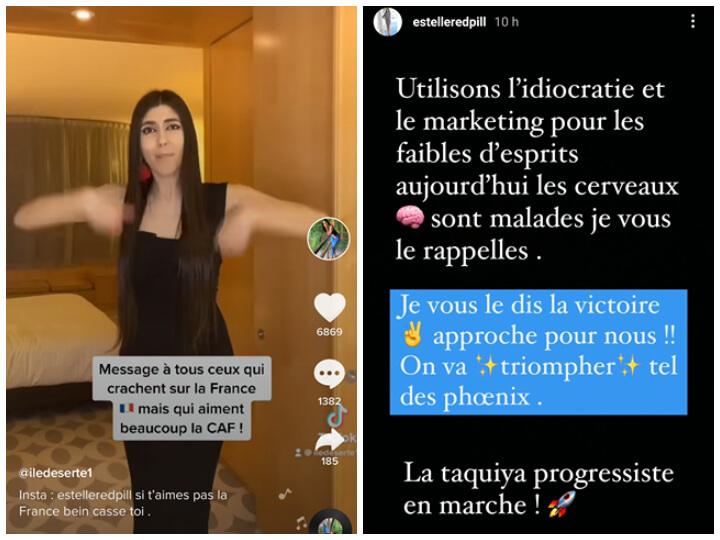 Promotion de la théorie complotiste du « grand remplacement » ou critique des étrangers qui profiteraient de la Caf : son compte est un mille-feuille xénophobe.