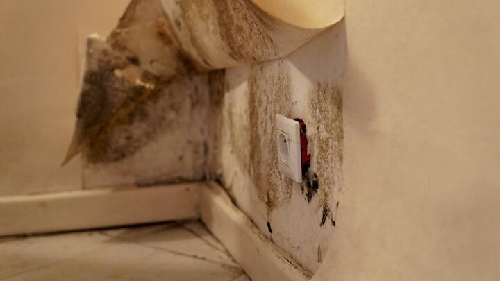 Au sous-sol, il y a déjà eu des départs de feu à cause de l'installation électrique défectueuse.