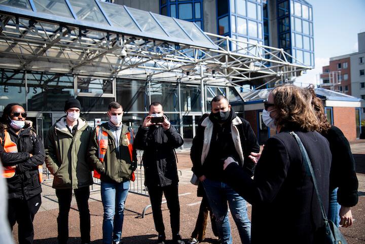 Depuis le 18 janvier, Anasse Kazib et ses collègues mènent une grève reconductible sur les services de nuit, pour réclamer de meilleures conditions de travail