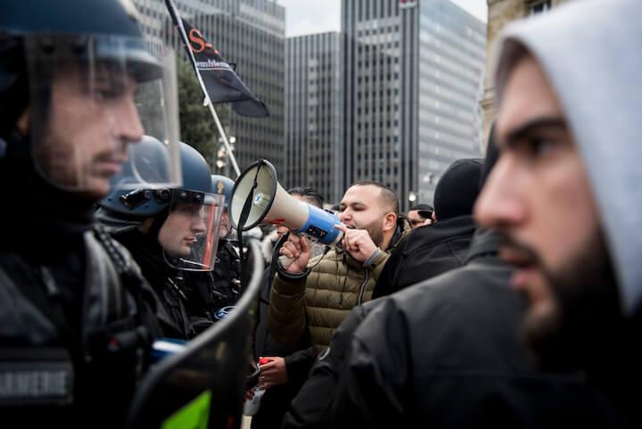 Dans les différents mouvements sociaux qu’Anasse a suivis, ses collègues lui demandent souvent de parler pour eux