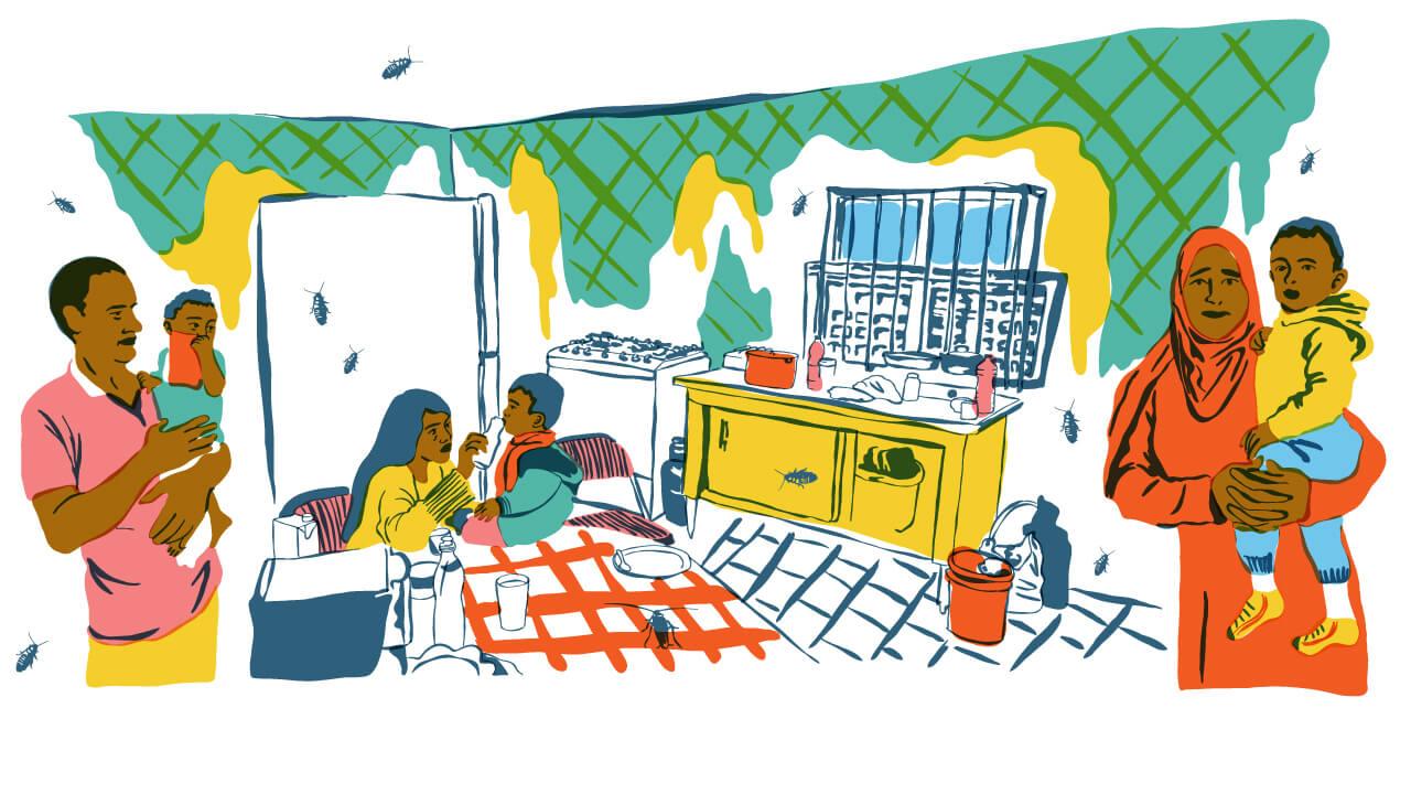 La vie de galères d’Hassan et Nada, nomades syriens réfugiés à Paris