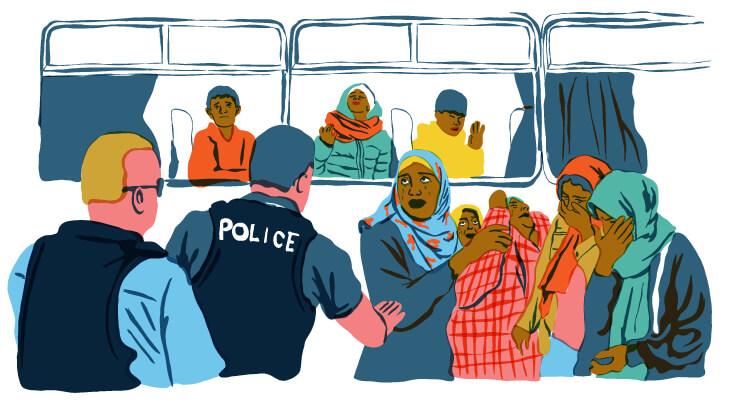 Pour les familles, la séparation avec leurs enfants a été vécue comme un traumatisme