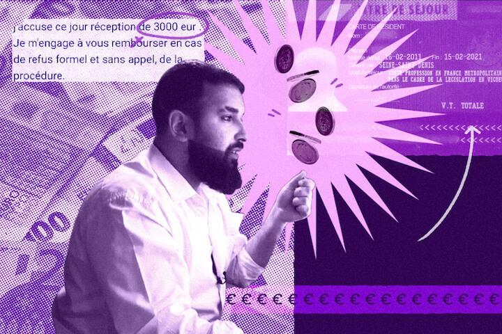 Le faux avocat demande aux sans-papiers d’apporter tous leurs documents originaux : passeport, fiches de paie… Ainsi qu’une tonne d’espèces pour les acomptes