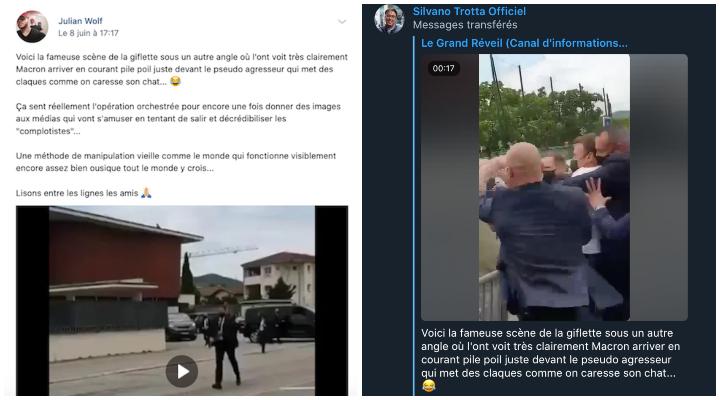 Les publications de Julian Wolf sur les réseaux sociaux sont très partagées. Ici, sa publication est même reprise par un figure de la complosphère : Silvano Trotta