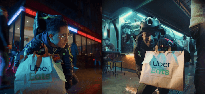 Dans ses pubs, UberEats ne vend pas les bleus et les accidents de la route.