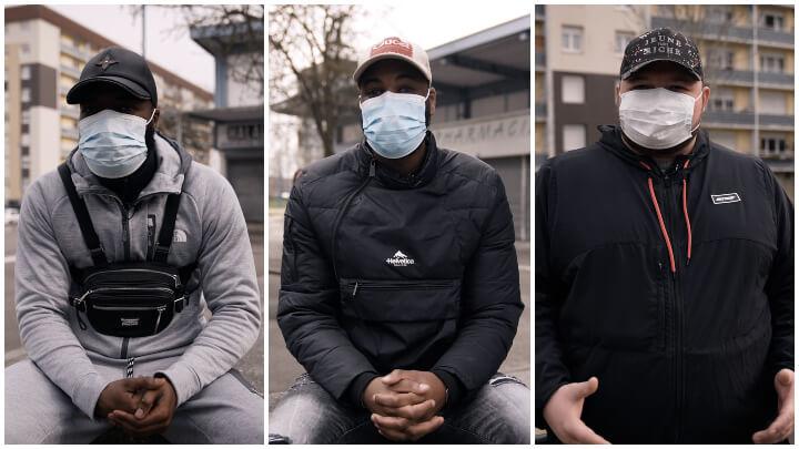 Kevin, Fresh et Metehan sont âgés de 33, 28 et 23 ans. Le 14 février, ils étaient en train de discuter « depuis dix minutes » quand ils se sont fait contrôler.