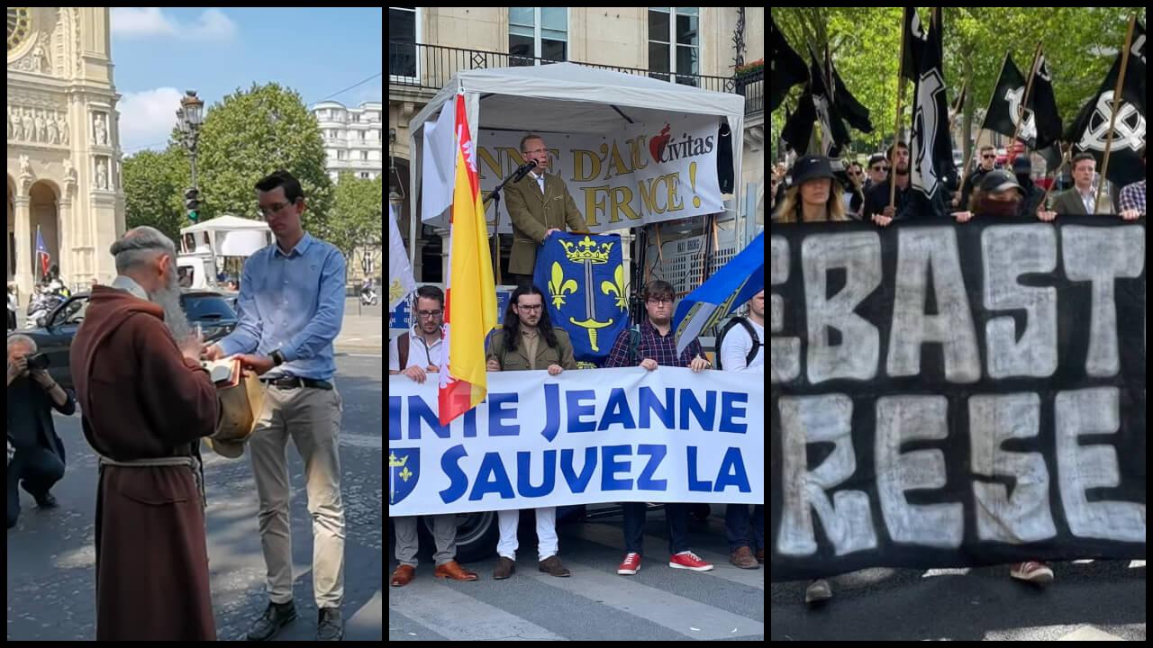 Salut nazi, prière de rue et agression, les fafs manifestent dans Paris