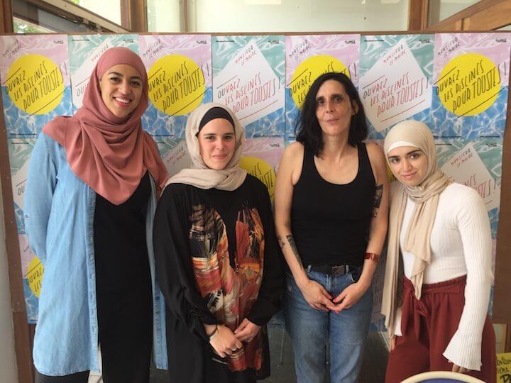 Anissa, Miana, Audrey et Amel, bénévoles à l'Alliance Citoyenne