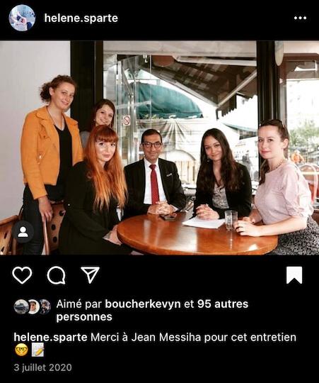 Sur compte Instagram personnel, Marie-Émilie Euphrasie se montre aux côtés de Jean Messiha.