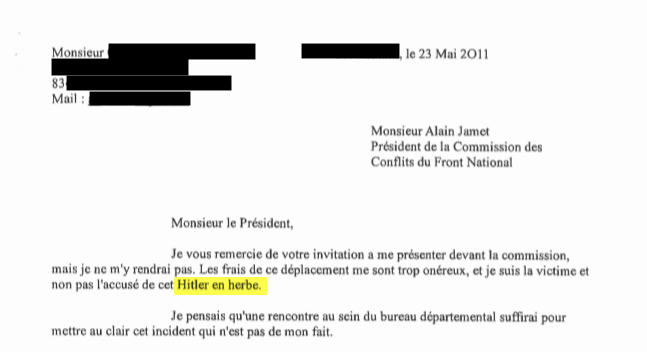 Dans son parti, certains du FN ont des mots très durs envers Frédéric Boccaletti.